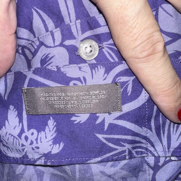 Daniel Cremieux Signature Collection Purple Hawaiian Floral Shirt M 0625 - Picture 4 of 6